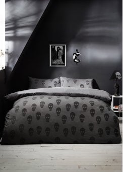 Skulls Tufted Cotton Duvet Set