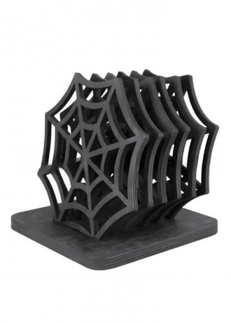 Gothic Homeware Spiderweb Coaster Set With Stand