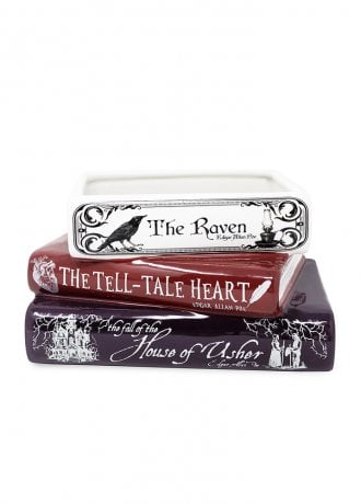 Gothic Homeware The Raven Stacked Book Planter