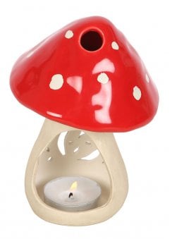 Toadstool Mushroom Tealight Candle Holder