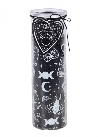 Gothic Homeware Vanilla Bean & Black Pepper Tube Candle