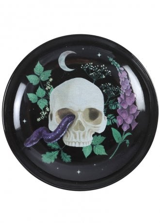 Gothic Homeware Venom & Vines Skull Trinket Dish