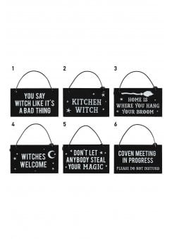 Witchy Hanging Mini Sign