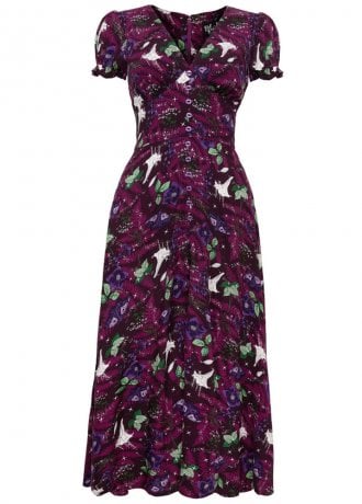 Hell Bunny Deadly Bouquet Midi Dress