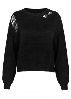 Holy Moly Distressed Knit Jumper
