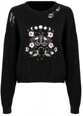 Hell Bunny Interlude Distressed Jumper