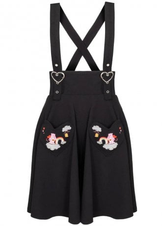 Hell Bunny Love-A-Lot Pinafore Skirt