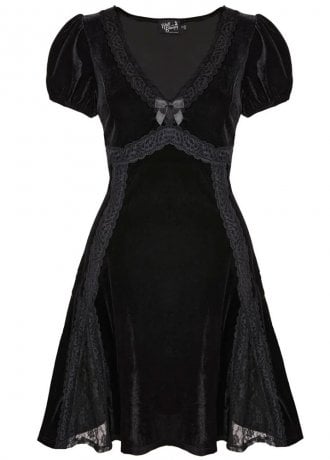 Hell Bunny Marla Velvet Mini Dress