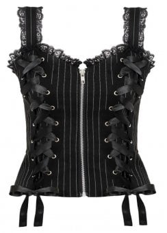 Quinzel C Pinstripe Corset Top