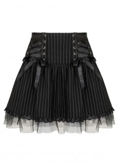 Quinzel C Pinstripe Mini Skirt