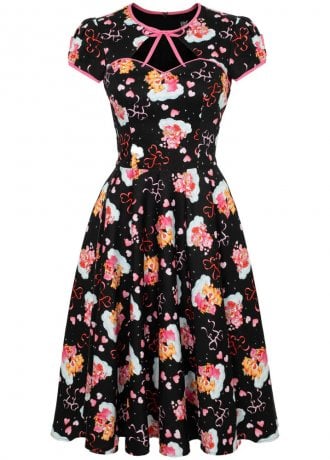 Hell Bunny Tenderheart Midi Dress