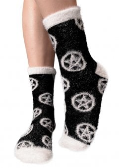 Fuzzy Pentagram Socks