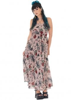 Flower Spirit Print Maxi Sundress