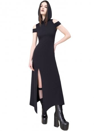 Killstar Corrosian Hooded Dress