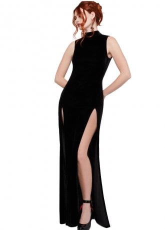 Killstar Vamp Whisper Maxi Dress