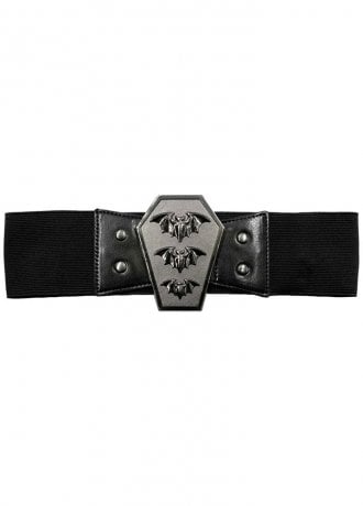 Kreepsville 666 Bat Coffin Elasticated Belt