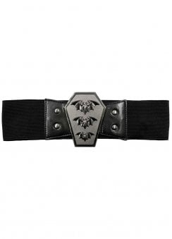 Bat Coffin Elasticated Belt