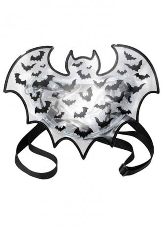 Kreepsville 666 Bat Shaped Clear Vinyl Backpack