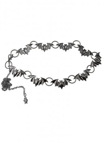 Kreepsville 666 Batty Bats Black Chain Belt