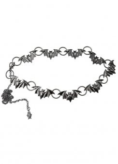 Batty Bats Black Chain Belt