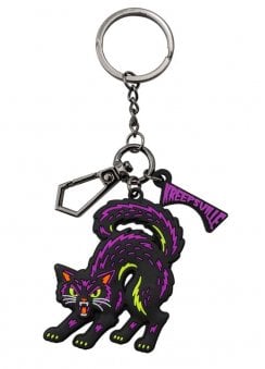 Black Cat Arch 3D Flat Keychain