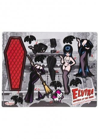 Kreepsville 666 Elvira Mistress of The Dark Coffin Dress Up Magnet Set