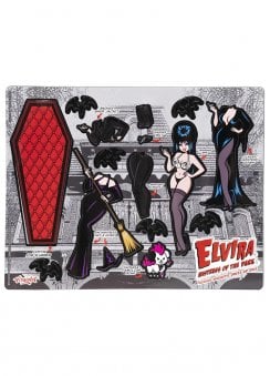 Elvira Mistress of The Dark Coffin Dress Up Magnet Set