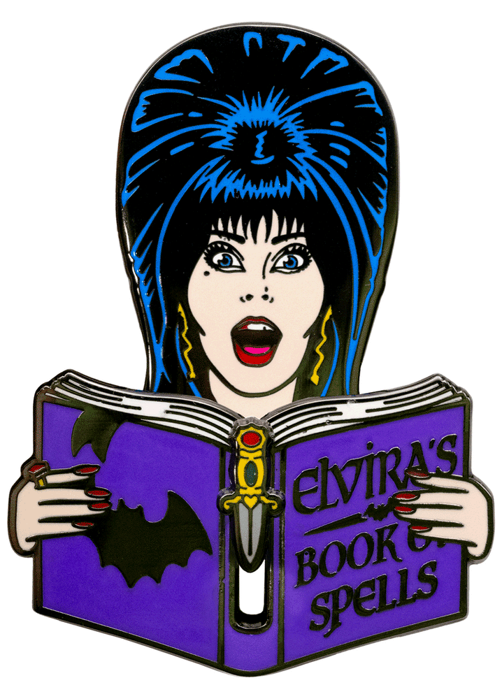 Elvira’s Book Of Spells Moving Enamel Pin