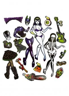 Ghoul Gal Dress Up Magnet Set