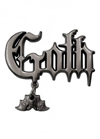 Kreepsville 666 Goth Text Enamel Pin