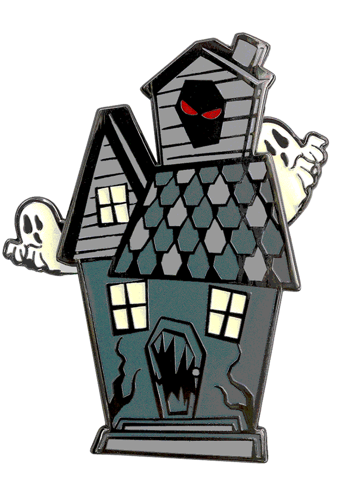 Kreepsville 666 Haunted House Moving Enamel Pin