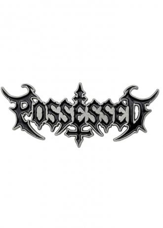 Kreepsville 666 Possessed Black Metal Text Enamel Pin