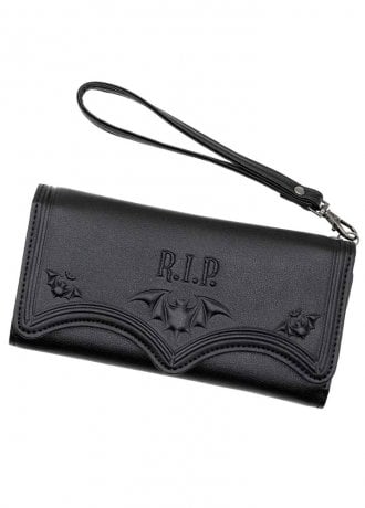Kreepsville 666 RIP Bat Embossed Trifold Wallet