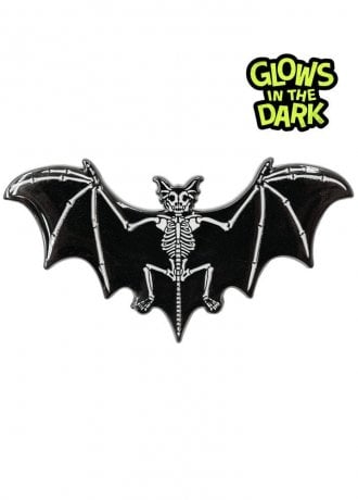 Kreepsville 666 Skelli Bat Glow Enamel Pin