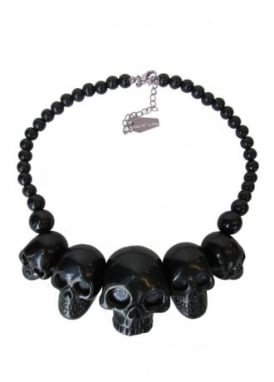 Skull Collection Black Necklace