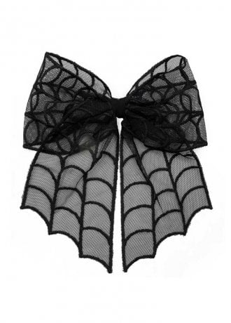 Kreepsville 666 Spiderweb Lace Hair Bow