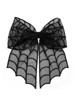 Spiderweb Lace Hair Bow
