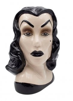 Vampira Portrait Ceramic Vase
