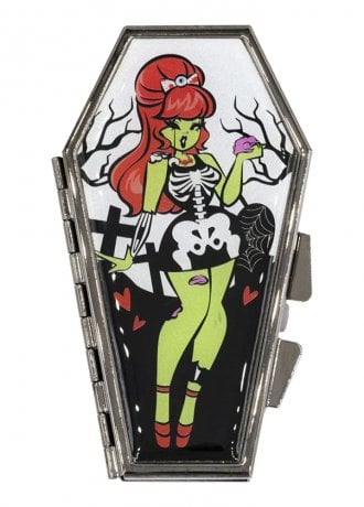 Kreepsville 666 Zombie Girl Standing Coffin Compact