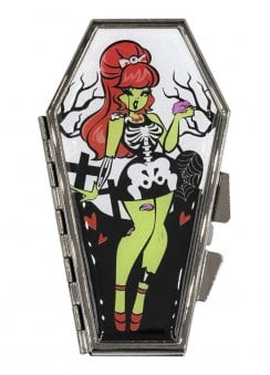 Zombie Girl Standing Coffin Compact