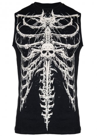 Lip Service Dead Inside Rib Cage Sleeveless T-Shirt