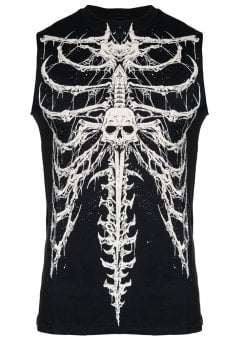 Dead Inside Rib Cage Sleeveless T-Shirt