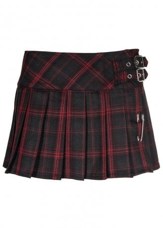 Lip Service World's End Plaid Pleated Mini Skirt