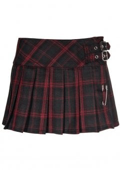 World's End Plaid Pleated Mini Skirt