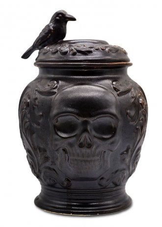 Ornamentally You Spooky Urn Ceramic Cookie Jar
