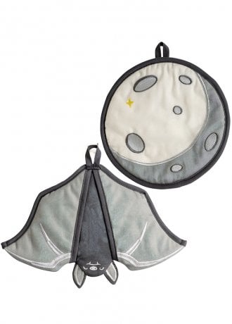 Ototo Batlicious Oven Mitt & Pot Holder Set