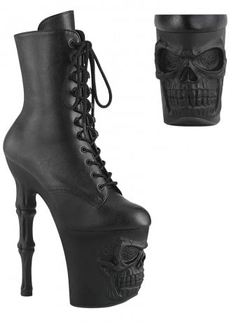 Pleaser Shoes Rapture 1020 Skull Platform Boot