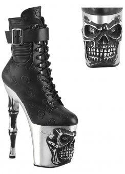 Rapture 1020STR-02 Chrome Skull Platform Boot