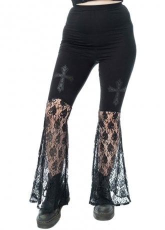 Poizen Industries Widows Veil Flared Pants