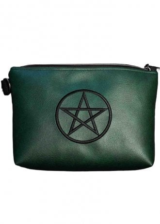 Project Pin-Up Forest Green Pentacle Cosmetic Bag